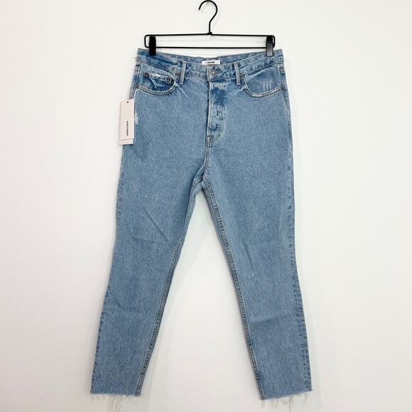 GRLFRND Karolina Frayed High Rise Feel Right Jeans 29 NWT classic preppy - Picture 3 of 12